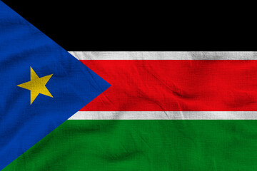 National flag of South Sudan. Background  with flag of South Sudan.