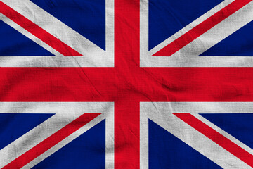 Fototapeta premium National flag of United Kingdom. Background with flag of United Kingdom.