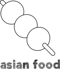 Asian food vector 