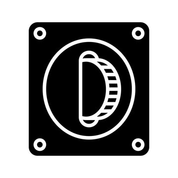 Coin acceptor icon. sign for mobile concept and web design. vector illustration