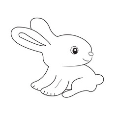 Bunny coloring page