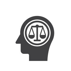 Justice mind icon