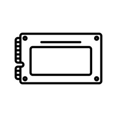 SSD icon. sign for mobile concept and web design. vector illustration
