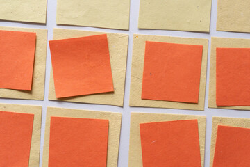 yellow and orange paper tiles