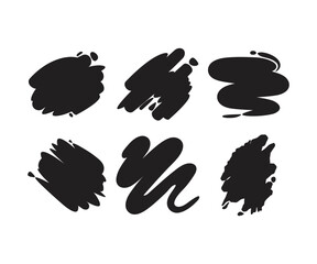 ink splash and ink blots vector illustration