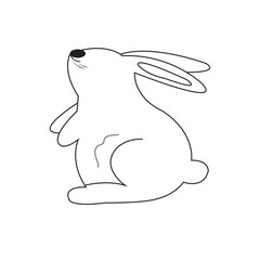 Bunny coloring page