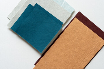 different papers with texture