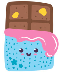 Dessert icon, sweet food illustration