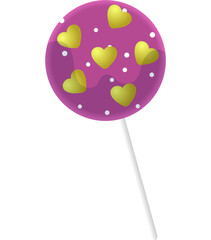 Dessert icon, sweet food illustration