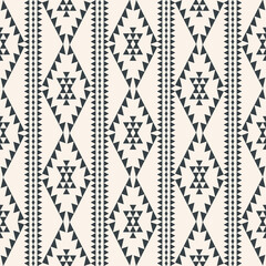 Ethnic southwest pattern. Vector aztec Navajo geometric diamond triangle stripes seamless pattern background. Use for fabric, textile, home interior decoration elements, upholstery, wrapping.