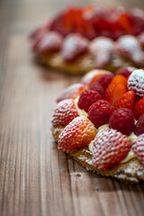 Fresh berries cake