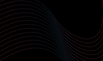 Abstract chroma wavy background. Thin lines