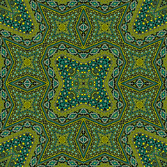 Indonesian seamless ornament vector design. Oriental geometric texture. Textile print in ethnic