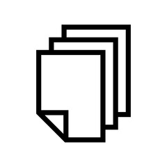 paper document icon in trendy flat style