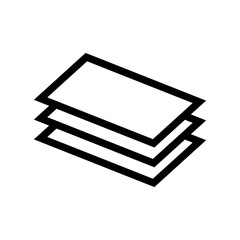 paper document icon in trendy flat style