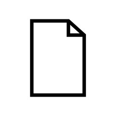 paper document icon in trendy flat style