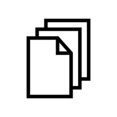 paper document icon in trendy flat style