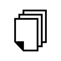 paper document icon in trendy flat style