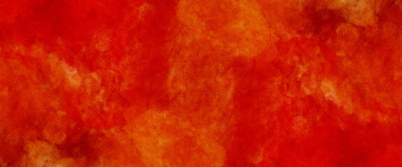 red and yellow background, abstract watercolor background with space. colorful sunrise or sunset colors in cloudy shapes. beautiful hues of yellow gold and pink in hand painted watercolor background