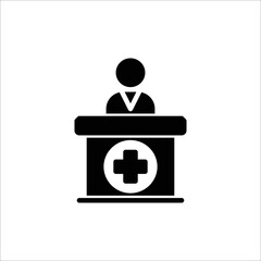 Doctor icon. solid icon