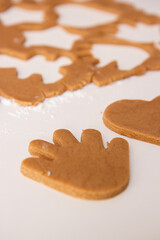 christmas cookies on a wooden background