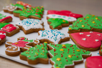 christmas cookies on the table