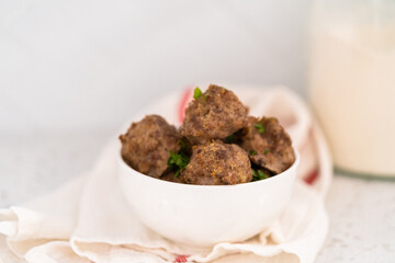 Oven Baked Meatballs