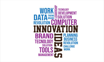 Innovation and Ideas Word Cloud Concept