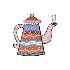 teapot and cup of tea