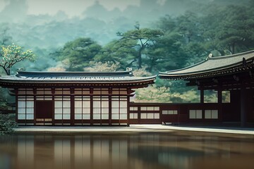 Obraz premium Architecture of Japan At Ancient Period of Time 