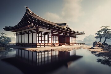 Fototapeta premium Architecture of Japan At Ancient Period of Time 