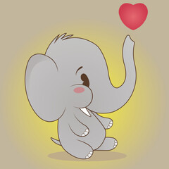 little cute elephant