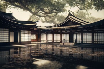 Fototapeta premium Architecture of Japan At Ancient Period of Time 