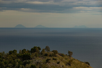 Le isole Eolie viste da Palermo