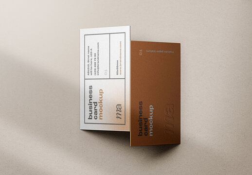 Professional Business Card Mockup for Branding and Identity Design