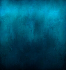 blue interior art with wall texture in grunge style
