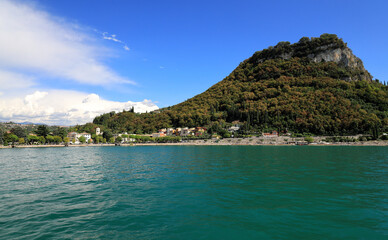 View of Garda town on Lake Garda. Italy, Europe.