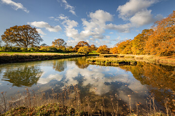Bursledon, English River, Hampshire, water, sky, landscape, nature, clouds, reflection, calm, sunset, river, blue