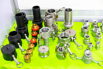 various type and material pipe tube fitting or hose connector for liquid fluid steam system in...