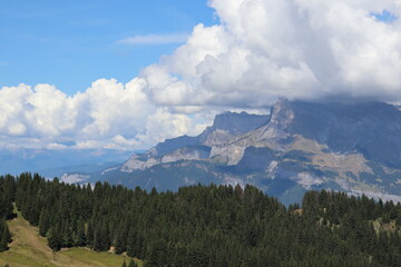 Mont Blanc massif Saint-Gervais-Les-Bains France Mont Joly 
