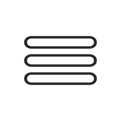 Hamburger icon, simple illustration vector