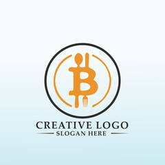 Design a logo for an exclusive dinner The Bit coin