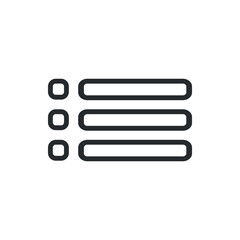 Hamburger icon, simple illustration vector