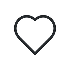 Heart icon, simple illustration vector