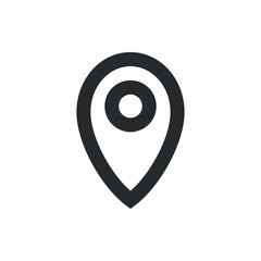 Location icon, simple illustration vector