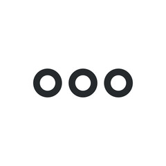 More icon, simple illustration, vector