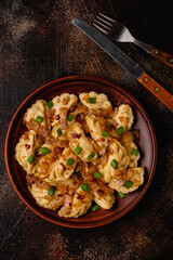 Dumplings, filled with mashed potatoes.
