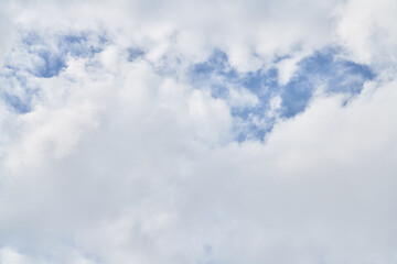 Beatiful blue sky with clouds on a sunny day