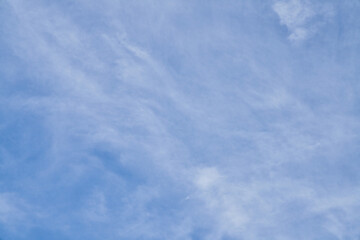 Obraz premium Beatiful blue sky with clouds on a sunny day