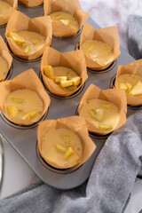 Apple sharlotka muffin